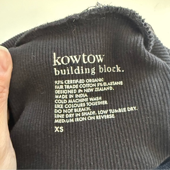 KowTow Black Building Block Rib Roll Neck Sleeveless Dress Minimalist Size XS - Picture 5 of 9